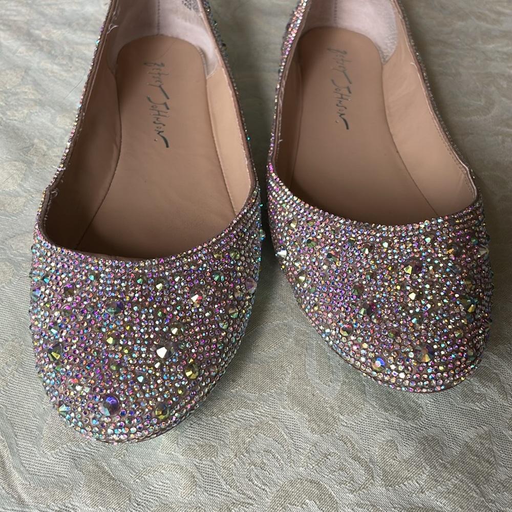 🆕 Betsey Johnson SB-Briggs Rhinestone fabulous ballet flat. Perfect condition